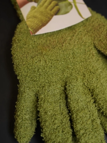 Rękawice z mikrofibry do pielęgnacji roślin Zielone