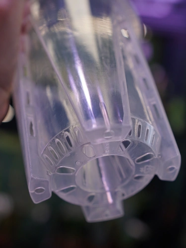 Doniczka okrągła Wysoka Oddychająca Przezroczysta ⌀12cm