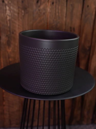 Osłonka ceramiczna Czarna Hexy ⌀18cm