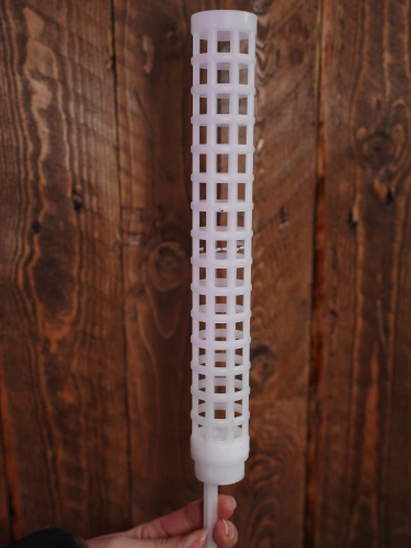 Palik na mech Plastikowy Okrągły Biały